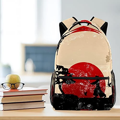 LORVIES Retro Japanese Martial Lightweight School Classic Backpack Travel Rucksack For Girls Women Kids Teens 2 LORVIES Retro Japanese Martial Lightweight School Classic Backpack Travel Rucksack For Girls Women Kids Teens - Image 2