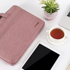 DOMISO 10.1 Inch Laptop Sleeve Shoulder Bag Water-Resistant Messenger Bag Business Briefcase For 9.7"10.5"11"iPad Pro,iPad Air 3 10.5, IPad Pro 10.5, IPad 1/2/3/4/5/6,Lenovo Yoga Book, Pink 10 DOMISO 10.1 Inch Laptop Sleeve Shoulder Bag Water-Resistant Messenger Bag Business Briefcase For 9.7"10.5"11"iPad Pro,iPad Air 3 10.5, IPad Pro 10.5, IPad 1/2/3/4/5/6,Lenovo Yoga Book, Pink -Luggage Factory 51yj07r6MZS