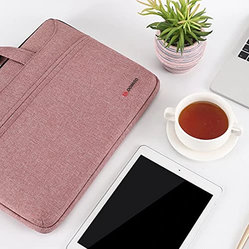 DOMISO 10.1 Inch Laptop Sleeve Shoulder Bag Water-Resistant Messenger Bag Business Briefcase For 9.7"10.5"11"iPad Pro,iPad Air 3 10.5, IPad Pro 10.5, IPad 1/2/3/4/5/6,Lenovo Yoga Book, Pink 4 DOMISO 10.1 Inch Laptop Sleeve Shoulder Bag Water-Resistant Messenger Bag Business Briefcase For 9.7"10.5"11"iPad Pro,iPad Air 3 10.5, IPad Pro 10.5, IPad 1/2/3/4/5/6,Lenovo Yoga Book, Pink - Image 4