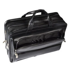 McKlein Elston Black 15.6" Nylon Double Compartment Laptop Case -Luggage Factory 51z5VHAM8 L
