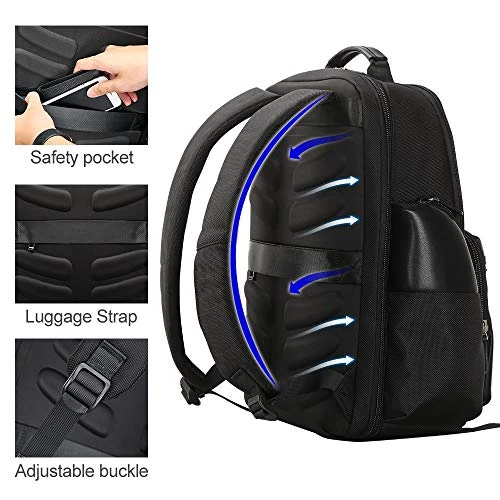 Bopai 34L Business Travel Backpack Anti Theft Bag Pack With USB Charging 15.6 Inch Laptop 5 Bopai 34L Business Travel Backpack Anti Theft Bag Pack With USB Charging 15.6 Inch Laptop - Image 5