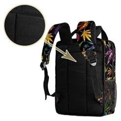 LORVIES Marijuana Cannabis Leaves School Bag For Student Bookbag Teens Travel Backpack Casual Daypack Travel Hiking Camping 11 LORVIES Marijuana Cannabis Leaves School Bag For Student Bookbag Teens Travel Backpack Casual Daypack Travel Hiking Camping -Luggage Factory 51z KknE5NS