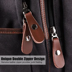 AUGUR Canvas Backpack,Casual Vintage Laptop Backpack, Lightweight School Daypack For Men Women -Luggage Factory 612cYHhlHtL