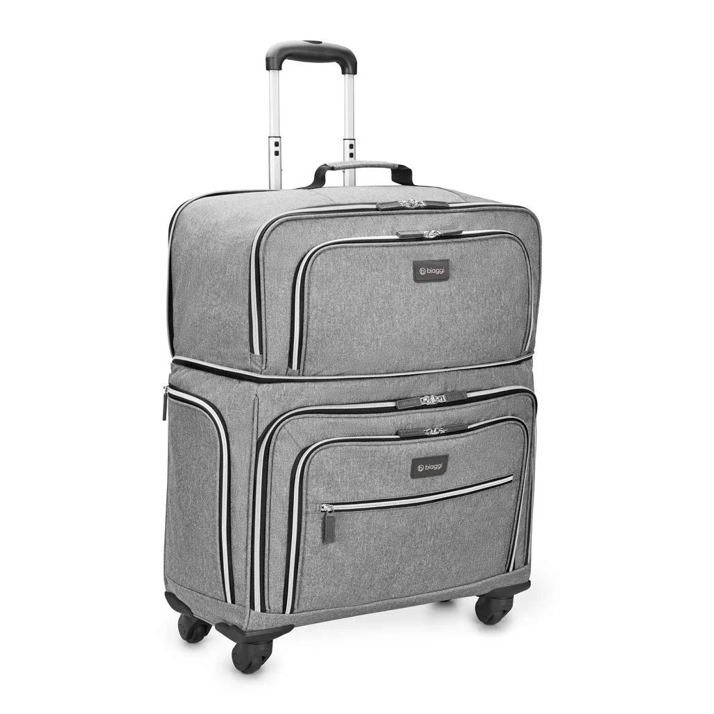 Biaggi Luggage Lift Off Expandable Carry-on To Check In, Grey 3 Biaggi Luggage Lift Off Expandable Carry-on To Check In, Grey - Image 3