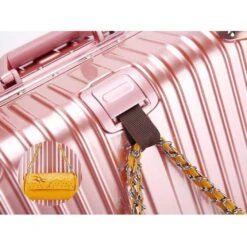 Boarding Suitcase, Trolley Case Universal Wheel Aluminum Frame Suitcase, Retro Luggage 20 Inch Boarding Case, 24 Inches -Luggage Factory 614LA7qA6KL