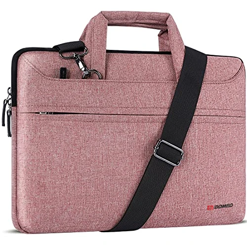 DOMISO 10.1 Inch Laptop Sleeve Shoulder Bag Water-Resistant Messenger Bag Business Briefcase For 9.7"10.5"11"iPad Pro,iPad Air 3 10.5, IPad Pro 10.5, IPad 1/2/3/4/5/6,Lenovo Yoga Book, Pink 1 DOMISO 10.1 Inch Laptop Sleeve Shoulder Bag Water-Resistant Messenger Bag Business Briefcase For 9.7"10.5"11"iPad Pro,iPad Air 3 10.5, IPad Pro 10.5, IPad 1/2/3/4/5/6,Lenovo Yoga Book, Pink
