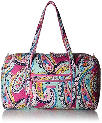 Vera Bradley Iconic Large Travel Duffel, Signature Cotton,Wildflower Paisley, Wildflower Paisley, One Size 1 Vera Bradley Iconic Large Travel Duffel, Signature Cotton,Wildflower Paisley, Wildflower Paisley, One Size
