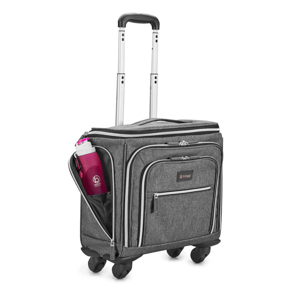 Biaggi Luggage Lift Off Expandable Under-Seater To Carry-on, Charcoal 5 Biaggi Luggage Lift Off Expandable Under-Seater To Carry-on, Charcoal - Image 5