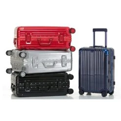 Swivel Wheel Trolley Case, Aluminum Frame Travel Case, Swivel Wheel Trolley Case + Pc Vertical Suitcase, Titanium, 24 Inch -Luggage Factory 61Fmo tpIpL 6fdb7e29 4888 46c8 bab2 638a54d31b87