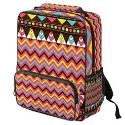 LORVIES Aztec Ethnic School Bag For Student Bookbag Women Travel Backpack Casual Daypack Travel Hiking Camping