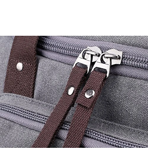 ABage Large Duffle Bag Canvas Travel Overnight Gym Weekend Tote Luggage Duffel Bags, Black 7 ABage Large Duffle Bag Canvas Travel Overnight Gym Weekend Tote Luggage Duffel Bags, Black - Image 7