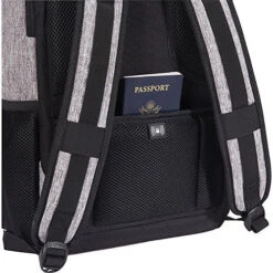 Kenneth Cole Reaction Dual Compartment 15.6" (RFID) Laptop Backpack Black W/Red Pop One Size -Luggage Factory 61ORqme15AL
