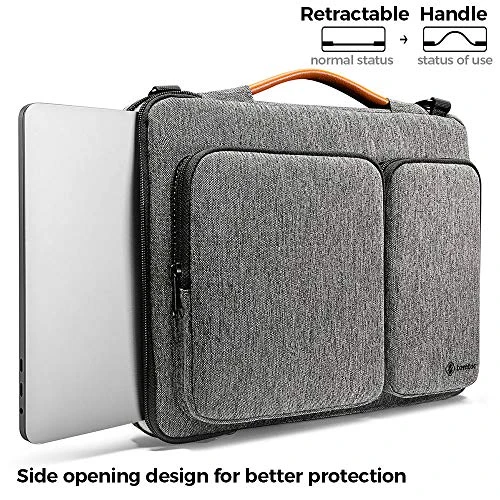 Tomtoc Laptop Shoulder Bag For 13.5 Inch New Microsoft Surface Laptop 4/3/2/1, Surface Book 3/2/1, 360 Protective Case Fit 13-inch Old MacBook Air/ Pro, Acer Swift 3, Waterproof Accessory Sleeve 4 Tomtoc Laptop Shoulder Bag For 13.5 Inch New Microsoft Surface Laptop 4/3/2/1, Surface Book 3/2/1, 360 Protective Case Fit 13-inch Old MacBook Air/ Pro, Acer Swift 3, Waterproof Accessory Sleeve - Image 4