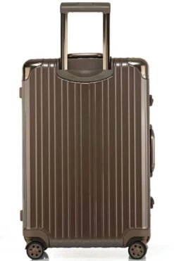 Swivel Wheel Trolley Case, Aluminum Frame Travel Case, Swivel Wheel Trolley Case + Pc Vertical Suitcase, Titanium, 24 Inch