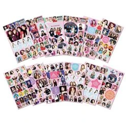 Blackpink Gifts Set For Blink - 1 Blackpink Darwstring Bag Backpack, 12 Blackpink Stickers, 1 Blackpink Lanyard, 4 Button Pins, 1 Phone Finger Ring Stand, 1 Keychain, 1 Tattoo Sticker -Luggage Factory 61YXS1NIqSL