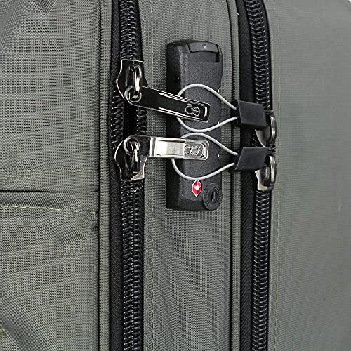 Cloe Carry-On 20 Inch Water-Resistant Luggage With 360º-spinner Wheels In Olive Green Color 4 Cloe Carry-On 20 Inch Water-Resistant Luggage With 360º-spinner Wheels In Olive Green Color - Image 4