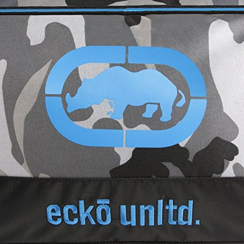 Ecko Unltd. Men's United 32" Large Rolling Duffel Bag, Grey Camo/Blue, One Size 10 Ecko Unltd. Men's United 32" Large Rolling Duffel Bag, Grey Camo/Blue, One Size - Image 10