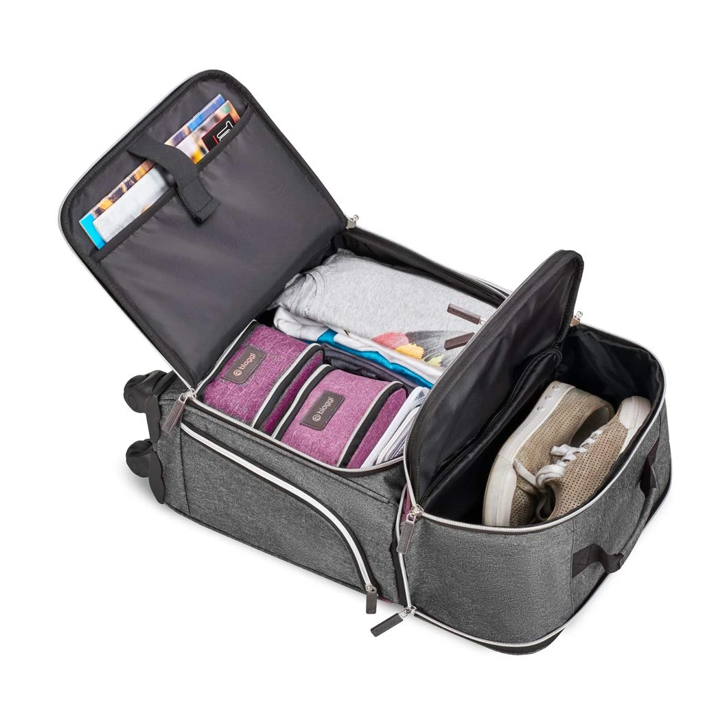 Biaggi Luggage Lift Off Expandable Under-Seater To Carry-on, Charcoal 7 Biaggi Luggage Lift Off Expandable Under-Seater To Carry-on, Charcoal - Image 7