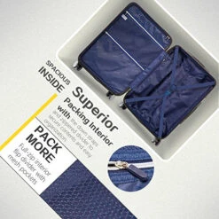 Coolife Luggage Expandable(only 28") Suitcase PC+ABS Spinner 20in 24in 28in Carry On (navy New, L(28in)) 10 Coolife Luggage Expandable(only 28") Suitcase PC+ABS Spinner 20in 24in 28in Carry On (navy New, L(28in)) -Luggage Factory 61xFDF5qtDL 2700e0c1 5bc9 4275 bf90 355fc1fb39f3