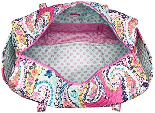 Vera Bradley Iconic Large Travel Duffel, Signature Cotton,Wildflower Paisley, Wildflower Paisley, One Size 6 Vera Bradley Iconic Large Travel Duffel, Signature Cotton,Wildflower Paisley, Wildflower Paisley, One Size - Image 6