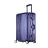 Trolley Suitcase, Caster Suitcase Trolley Suitcase, Retractable Suitcase, Hard-Shell Suitcase With Tsa Lock And 4 Casters, Blue, 24 Inch