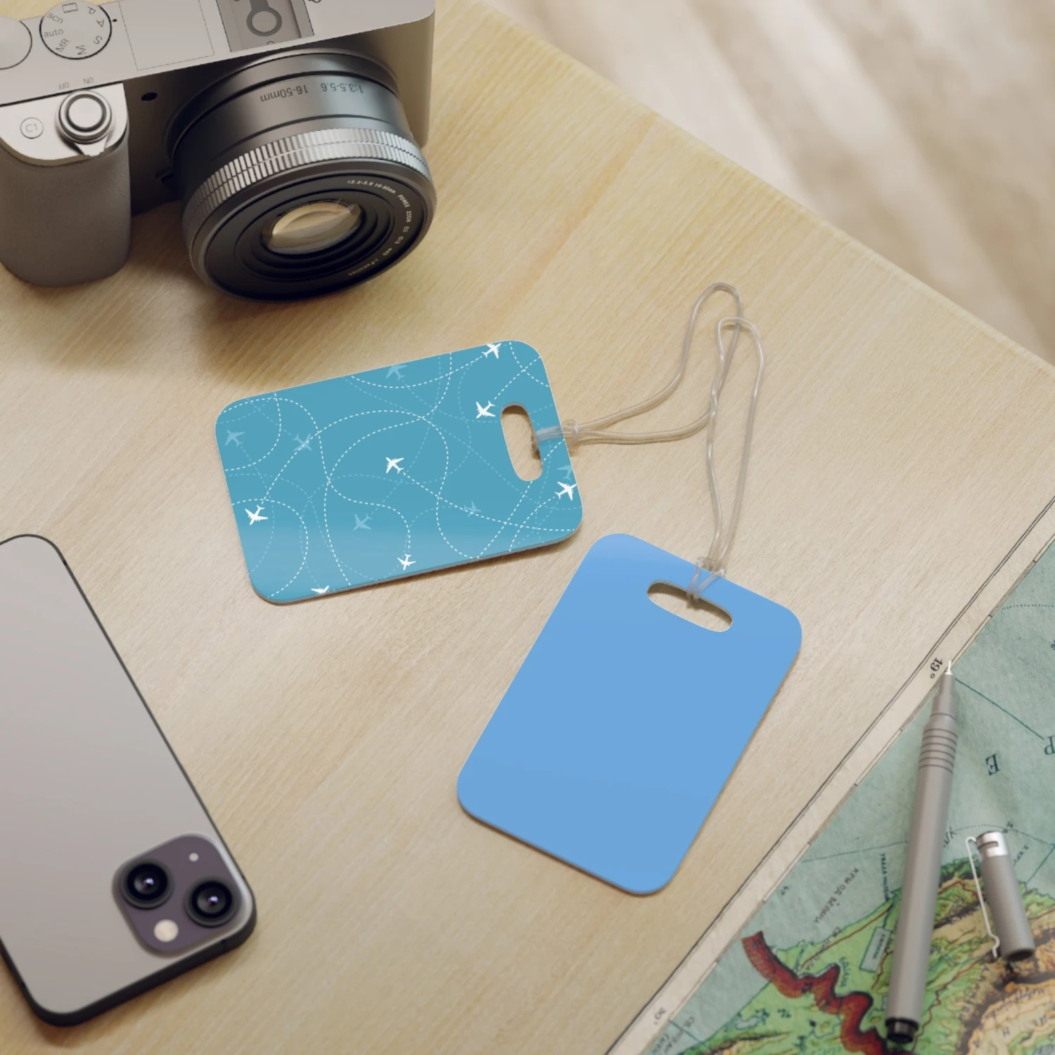 LFO - Luggage Factory - Planes Trails - Luggage Tags 2 LFO - Luggage Factory - Planes Trails - Luggage Tags - Image 2