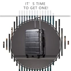COOLIFE Luggage Expandable(only 28") Suitcase PC+ABS Spinner Built-in TSA Lock 20in 24in 28in Carry On (Charcoal, S(20in_Carry On)) -Luggage Factory 7164 2BwUOCBL