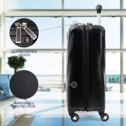Travelpro Maxlite 5 Carry-on Spinner Hardside Luggage, Black -Luggage Factory 71AqedfIsaL 08f44ecb 1d49 4aa2 a311 dbc1ff9afbe9
