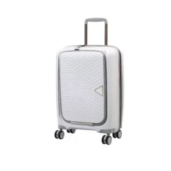 It Luggage 22" Acclaimed Harside Polypropylene TSA Lock Carry-On, White