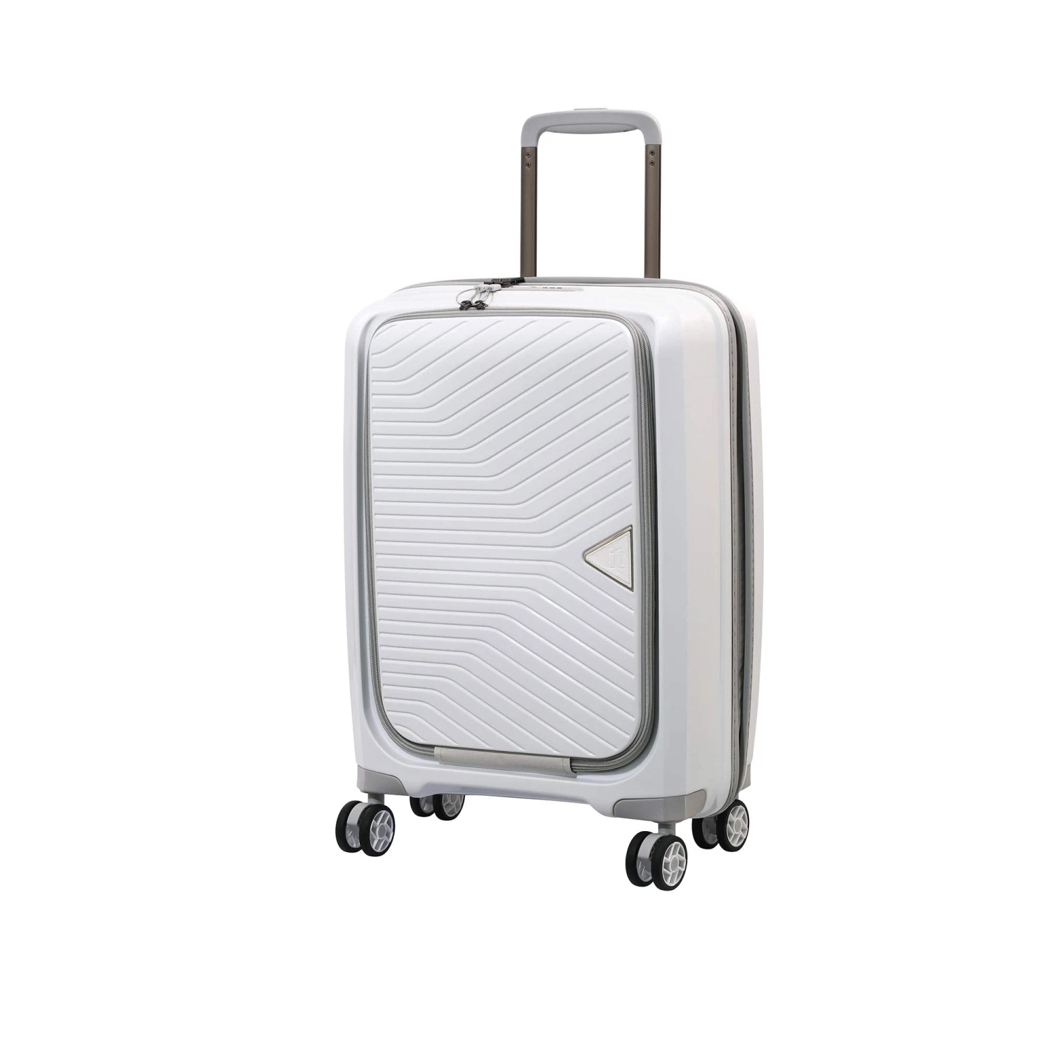 It Luggage 22" Acclaimed Harside Polypropylene TSA Lock Carry-On, White 1 It Luggage 22" Acclaimed Harside Polypropylene TSA Lock Carry-On, White