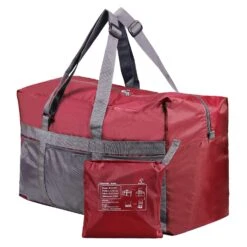 REDCAMP 75L Extra Large Duffle Bag Lightweight, Water Resistant Travel Duffle Bag Foldable For Men Women, Wine Red