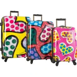 Heys America Britto Spinner - 3 Piece Set (Hearts Carnival)