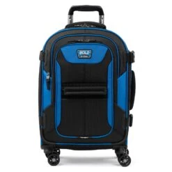 Travelpro Bold 21" Carry-on, Expandable Spinner Luggage With Easy-access Tablet Sleeve, Blue/Black