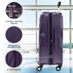 Travelpro Maxlite 5 Hardside Expandable Carry-on Spinner, Imperial Purple -Luggage Factory 71ktJ4slnmL