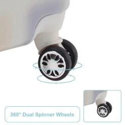 Steve Madden Cubic Luggage Sets 3 Piece Hardside Suitcase With Spinner Wheels -Luggage Factory 71vFBYZlkrL