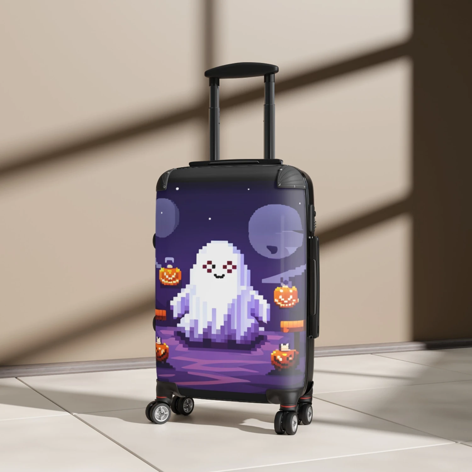 LFO - Carry On - Suitcase - Halloween Pixel Art - Kawaii Ghost 5 LFO - Carry On - Suitcase - Halloween Pixel Art - Kawaii Ghost - Image 5