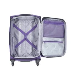 Delsey Paris Luggage Sky Max Carry On Expandable Spinner Suitcase, Purple -Luggage Factory 81DG7lInAyL