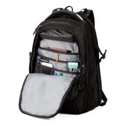 SWISSGEAR Large, Padded ScanSmart 15-inch Laptop Backpack | TSA-Friendly Carry-on | Travel, Work, School | Men's And Women's - Black -Luggage Factory 81Hh9Dwn56L