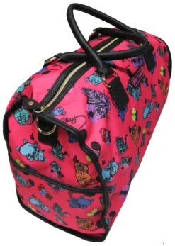 Betsey Johnson Large Nylon Weekender Duffel Bag, Fushia/Cats 5 Betsey Johnson Large Nylon Weekender Duffel Bag, Fushia/Cats -Luggage Factory 81HwG M73tL