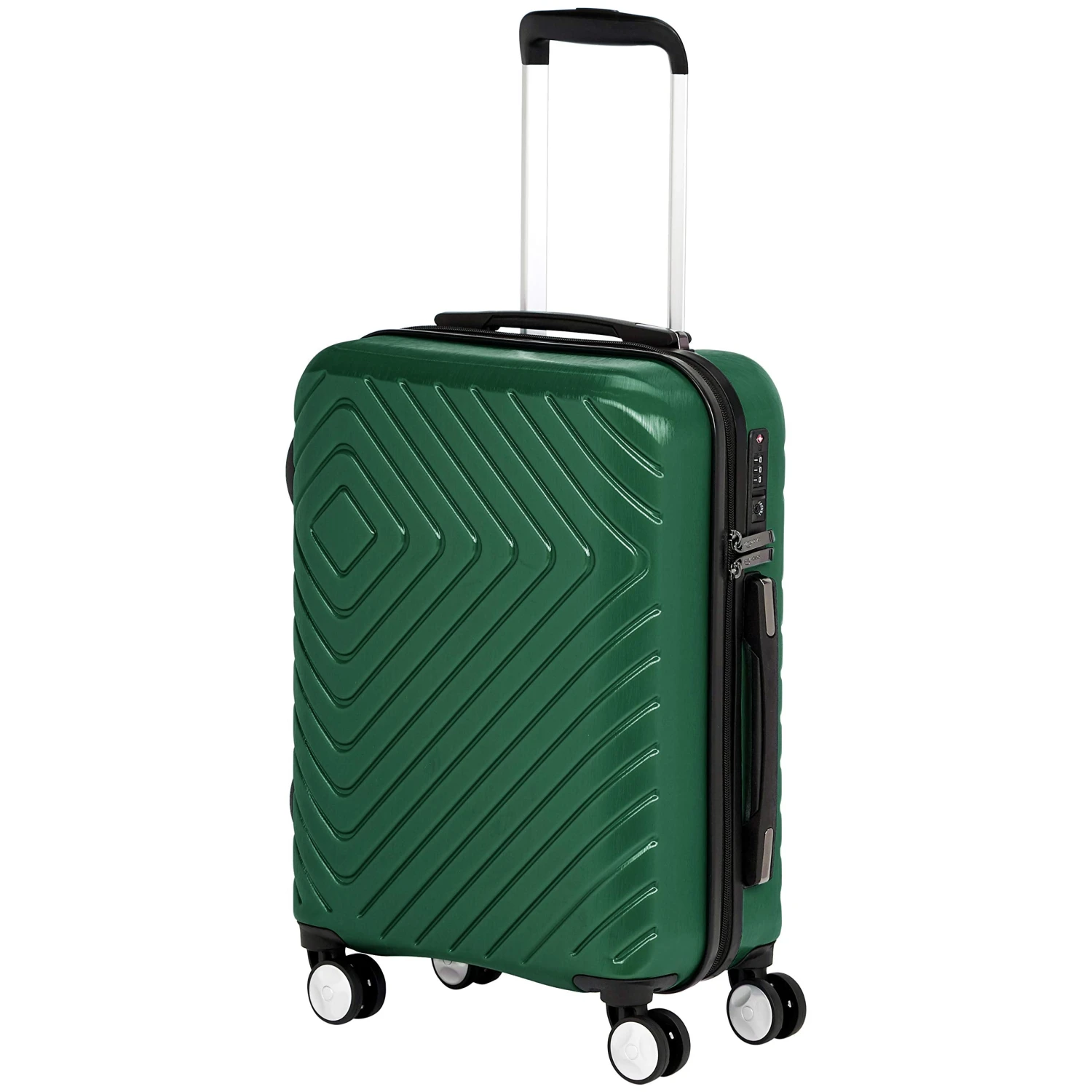 AmazonBasics Geometric Luggage 18-inch International Carry-on, Green 1 AmazonBasics Geometric Luggage 18-inch International Carry-on, Green