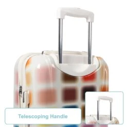 Steve Madden Cubic Luggage Sets 3 Piece Hardside Suitcase With Spinner Wheels -Luggage Factory 81NDRWrft 2BL