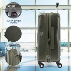 Travelpro Maxlite 5 Expandable Carry-on Spinner Hardside Luggage, Slate Green 11 Travelpro Maxlite 5 Expandable Carry-on Spinner Hardside Luggage, Slate Green -Luggage Factory 81PC JqiG0L