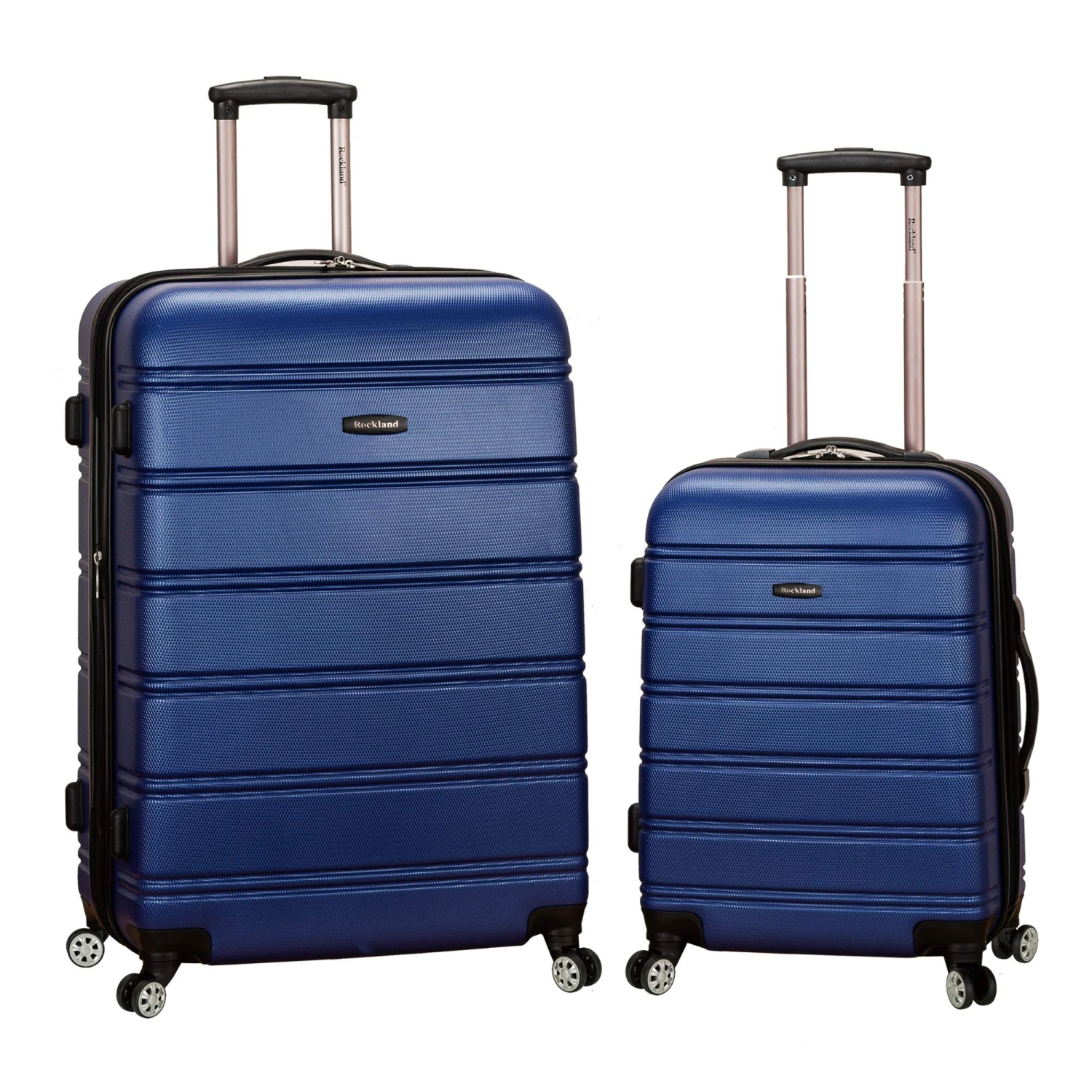 Rockland Luggage 20 Inch 28 Inch 2 Piece Expandable Spinner Set, Blue, One Size 1 Rockland Luggage 20 Inch 28 Inch 2 Piece Expandable Spinner Set, Blue, One Size