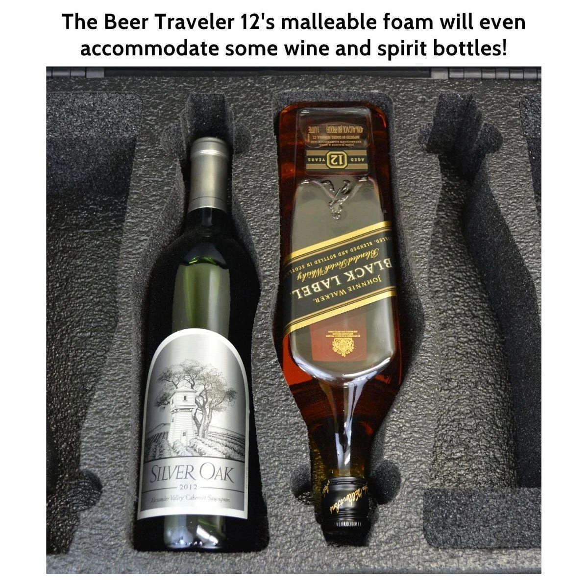 Waterproof Heavy Duty Wheeled Alcohol Travel Case - Beer And Wine Carrying Case Includes Custom Foam Insert Bottle Holder 4 Waterproof Heavy Duty Wheeled Alcohol Travel Case - Beer And Wine Carrying Case Includes Custom Foam Insert Bottle Holder - Image 4