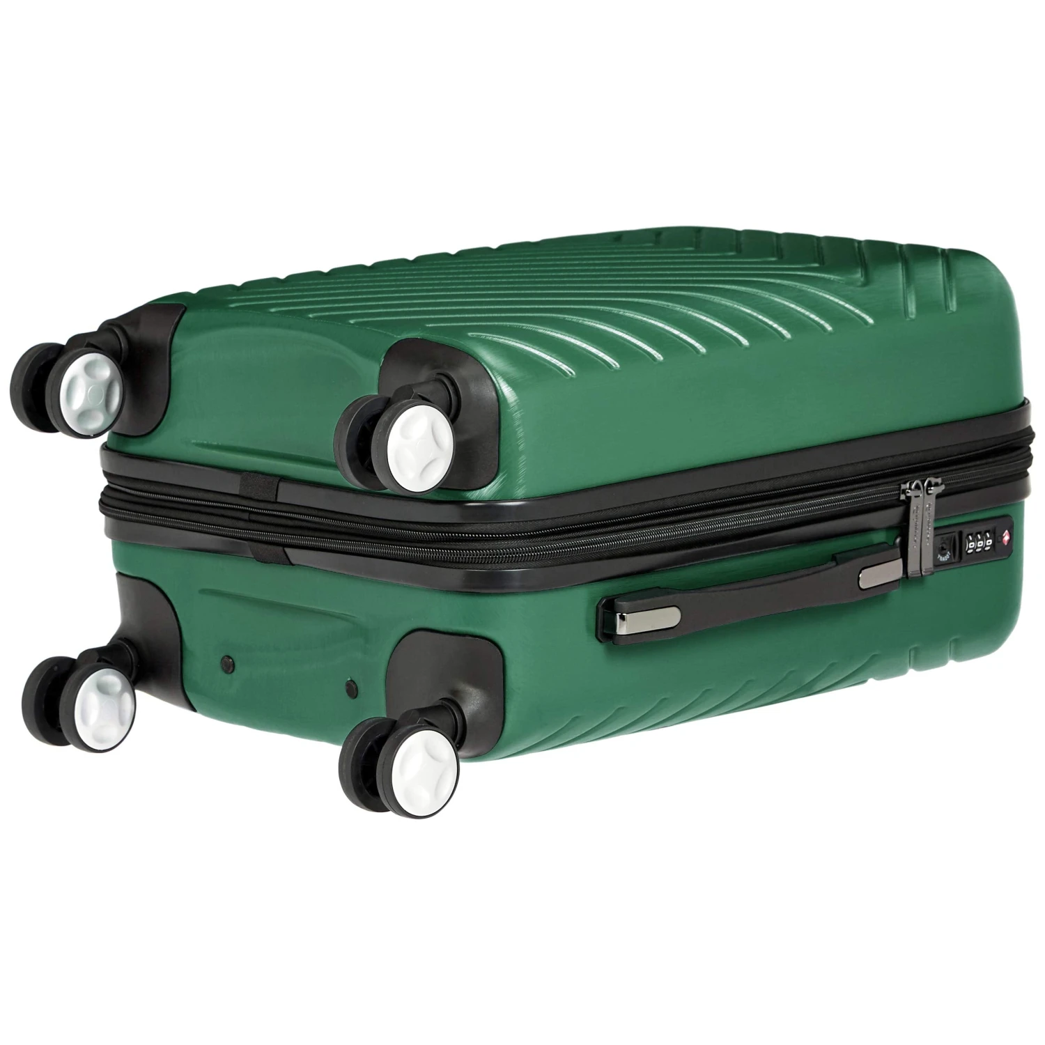 AmazonBasics Geometric Luggage 18-inch International Carry-on, Green 4 AmazonBasics Geometric Luggage 18-inch International Carry-on, Green - Image 4