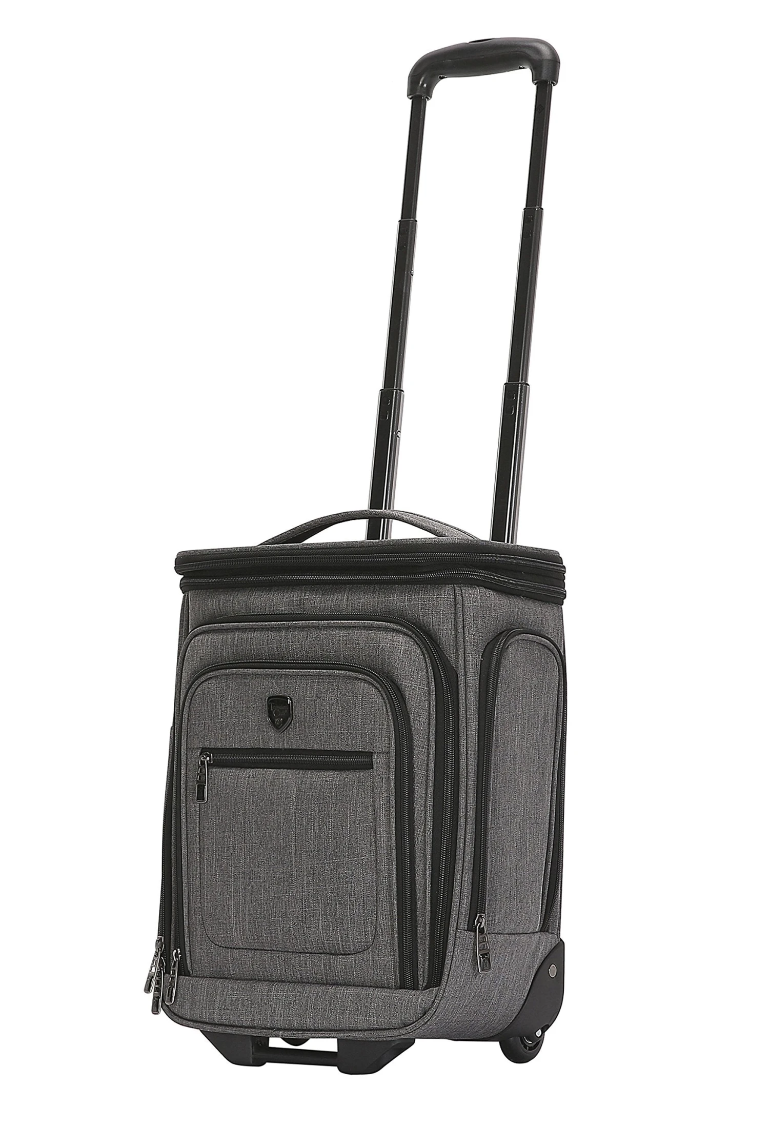 Travelers Club Luggage 17" Top Expandable Underseater W/Side USB Port Connector, Dark Gray Suitcase, Carry 1 Travelers Club Luggage 17" Top Expandable Underseater W/Side USB Port Connector, Dark Gray Suitcase, Carry