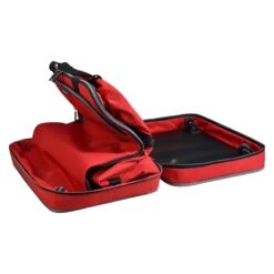 Biaggi Zipsak Micro Fold Spinner Carry-On Suitcase - 22-Inch Luggage - As Seen On Shark Tank - Red -Luggage Factory 81l1OGPtHqL