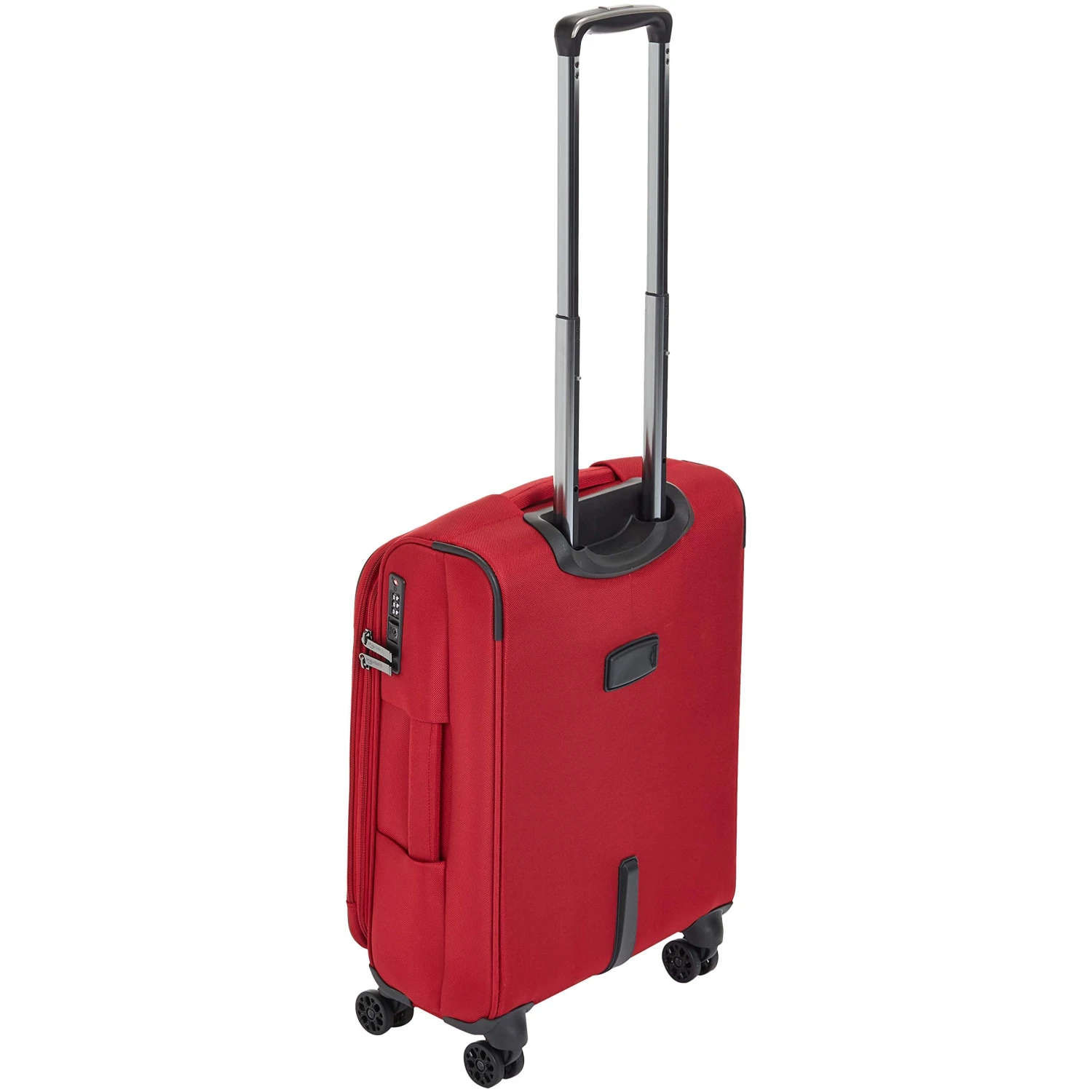 AmazonBasics Expandable Softside Carry-On Spinner Luggage Suitcase With TSA Lock And Wheels - 21 Inch, Red 4 AmazonBasics Expandable Softside Carry-On Spinner Luggage Suitcase With TSA Lock And Wheels - 21 Inch, Red - Image 4