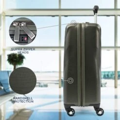Travelpro Maxlite 5 Carry-on Spinner Hardside Luggage, Slate Green -Luggage Factory 81qO 2BIO2rZL
