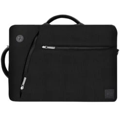 Vangoddy Slate Hybrid Briefcase Backpack Messenger Bag For Acer Laptop Up To 15.6 (Black)